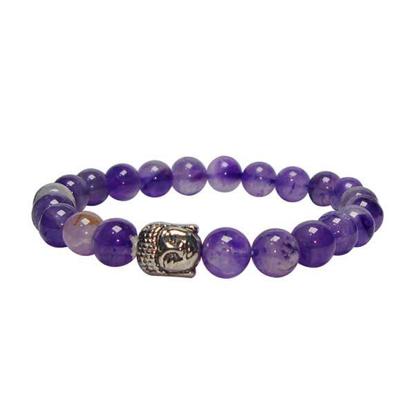 Online Natural Amethyst  Beads Handmade Bracelets Form India