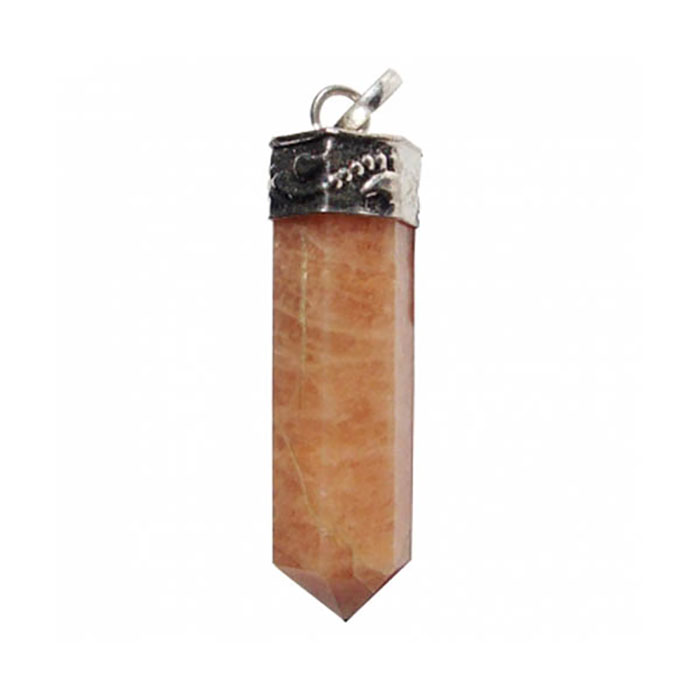 Third eye Chakra Symbol Pencil with Sun Stone gemstone- chakra collections