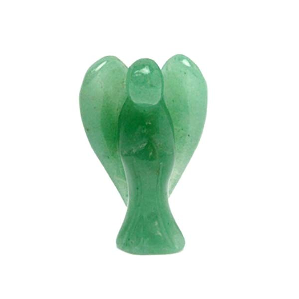 Sober Look Green Aventurine Gemstone Carving Angel