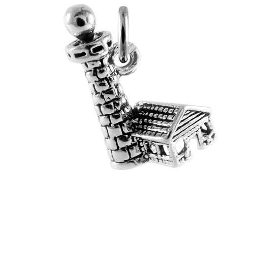 Online Lighthouse Charm |Solid Sterling Silver Lighthouse Charm|