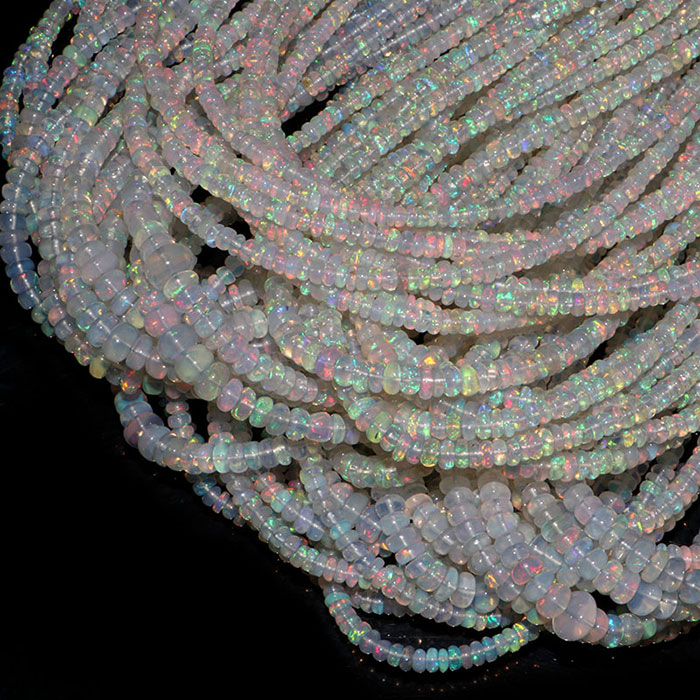 wholesale Ethiopian Opal Plain Beads Strands for necklace