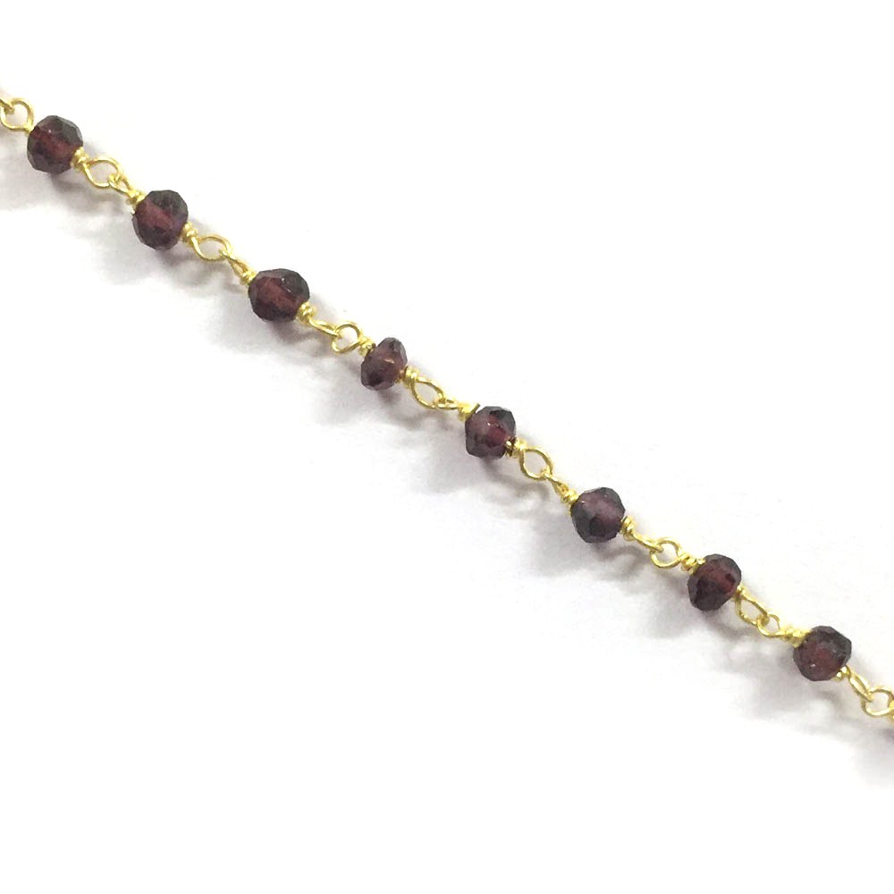 Natural  garnet Gemstone Rosary Chains
