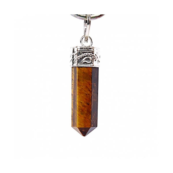 Large Chakra Symbols Sterling Silver Pencil with natural gemstone