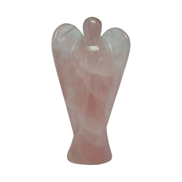 Handmade Rose Quartz Gemstone Angel