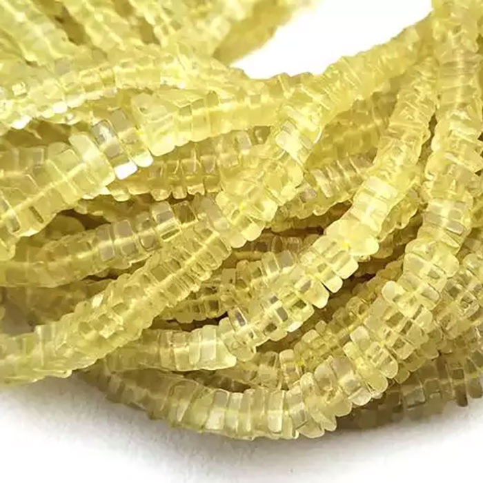 buy online Lemon Quartz Plain Beads Strands manufacturer