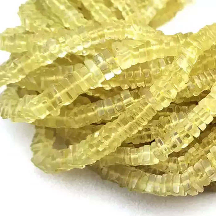 stunning Lemon Quartz Plain Beads Strands wholesale price