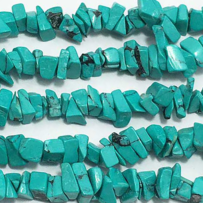 Online Ready Stock Green Turquoise Uncut Chips  Beads
