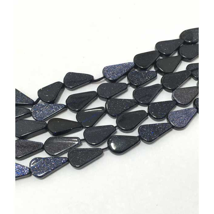 Sun Stone Plain Pear 10mm to 12mm Beads