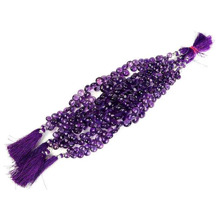 buy online Amethyst Heart Beads Strand manufcturer