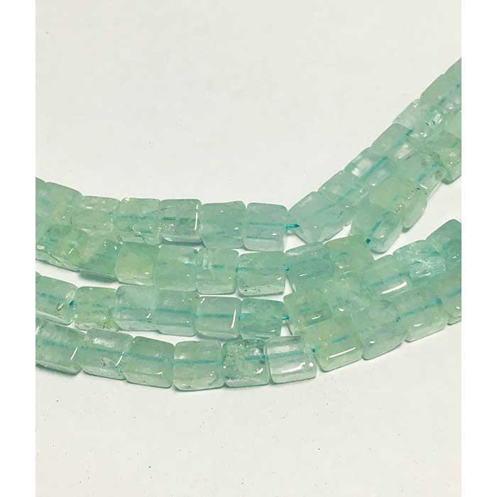 Stunning Aquamarine Plain Box and Bricks 4.5mm to 5.5mm Beads