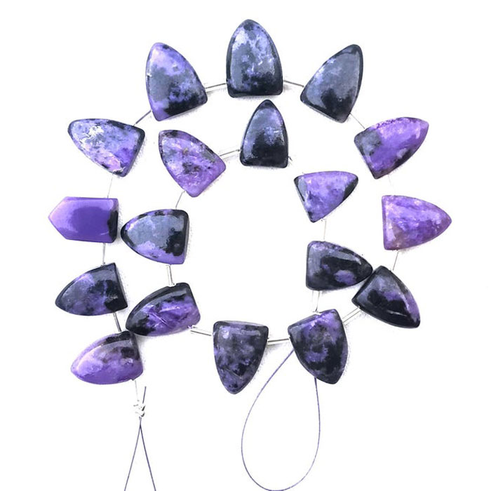 high quality Charoite Half Marquise Beads Strand for jewellery