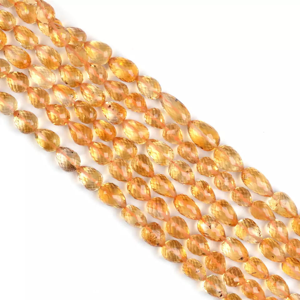 top quality Citrine Faceted Beads Strands wholesaler