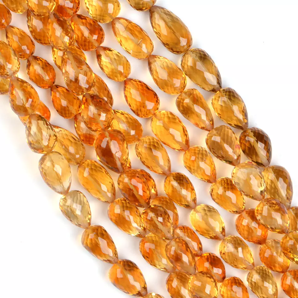 best quality Citrine Faceted Beads Strands manufacturer