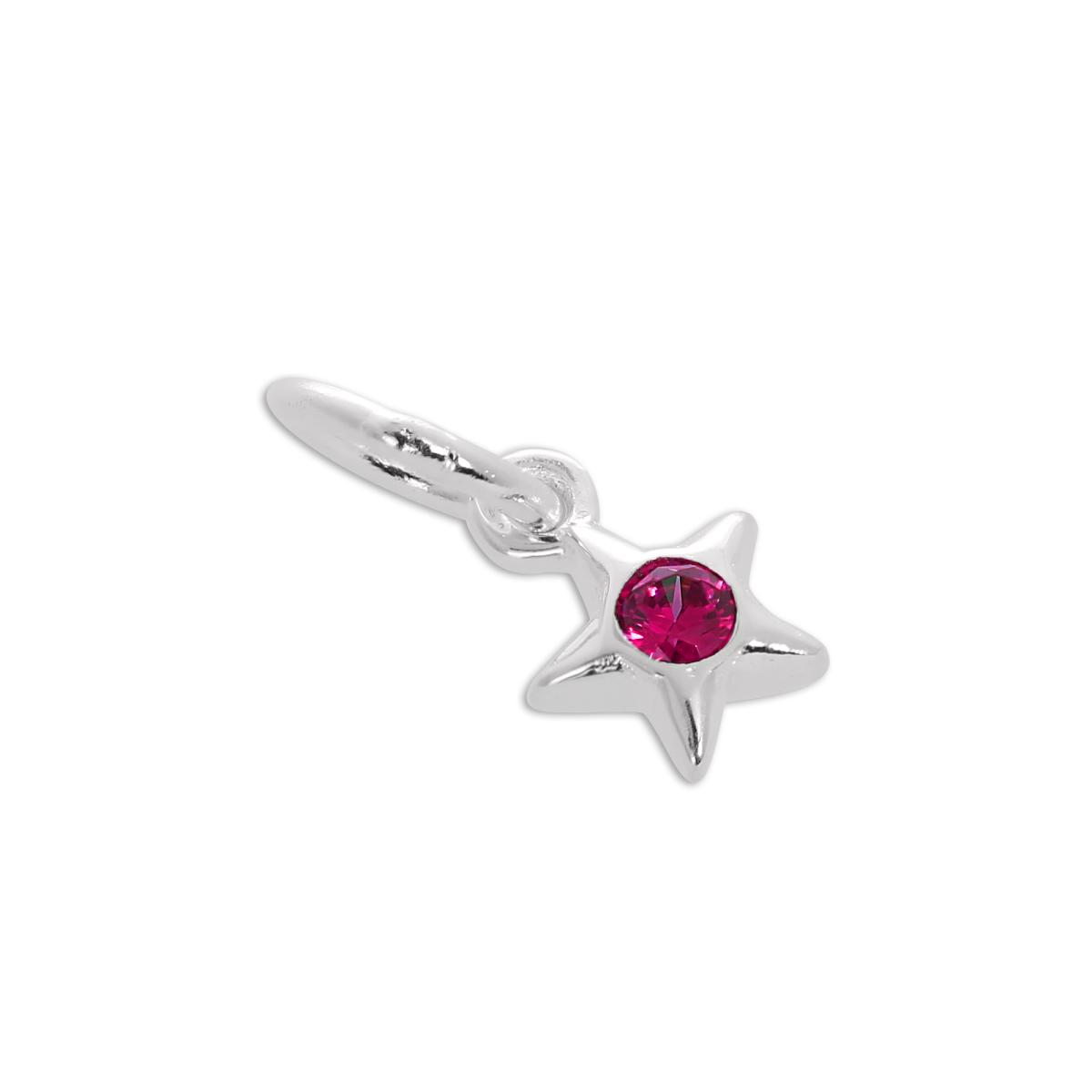 Buy Online Dyed Ruby Birthstone Charm | Cheap Price Of July Birthstone |