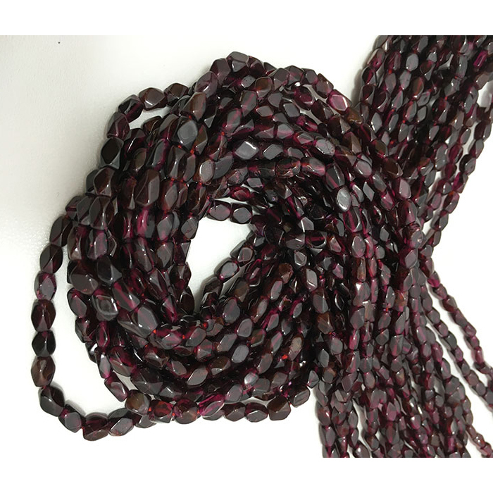 Best Buy Garnet Faceted Brick & Box 5mm to 6mm Beads