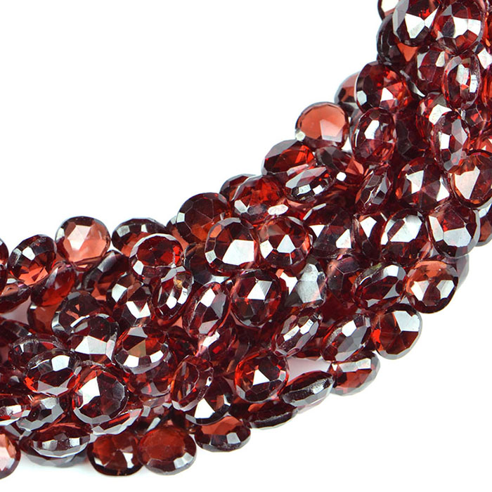 stunning Garnet Heart Beads Strands wholesale price