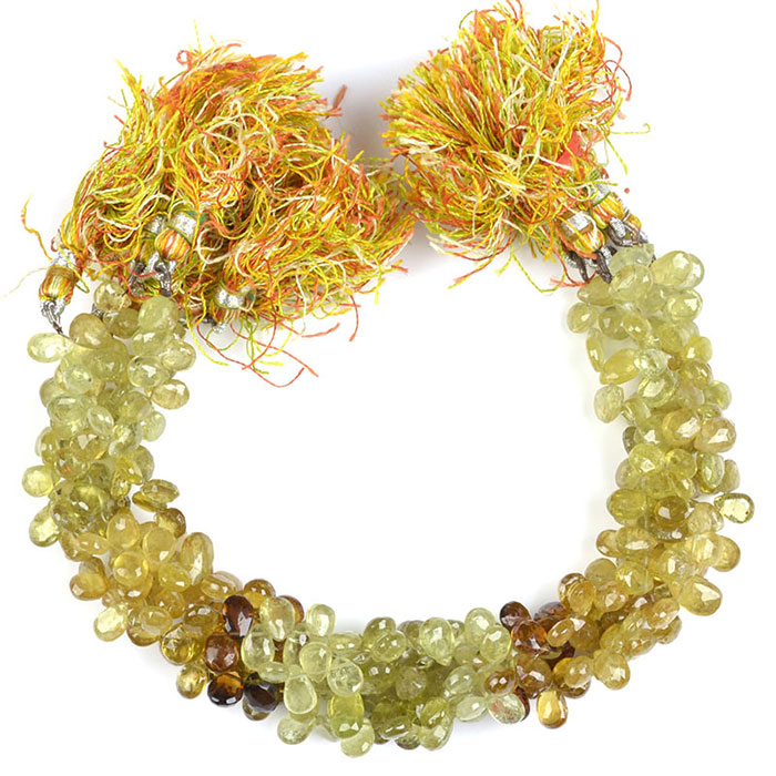 awesome look Garnet Pear Beads Strands mala