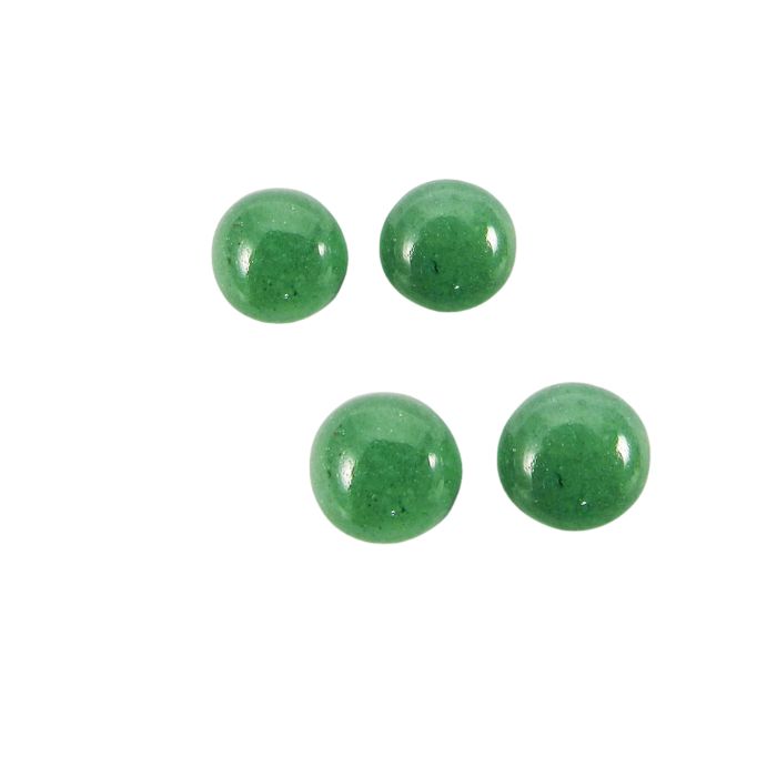 Round Natural Green Aventurine Loose Gemstone For Jewellery Making