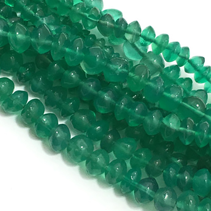 awesome look Green Onyx Plain Beads Strands mala