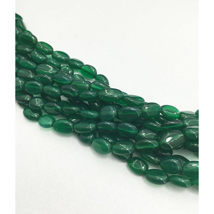 stunning Green Onyx Plain Beads Strands wholesale price