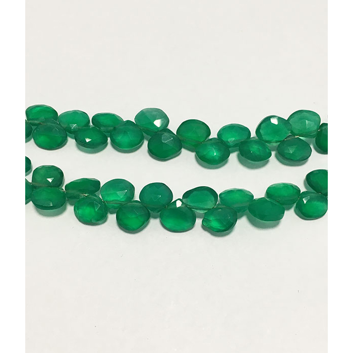 buy online Green Onyx Faceted Beads Strands manufacturer