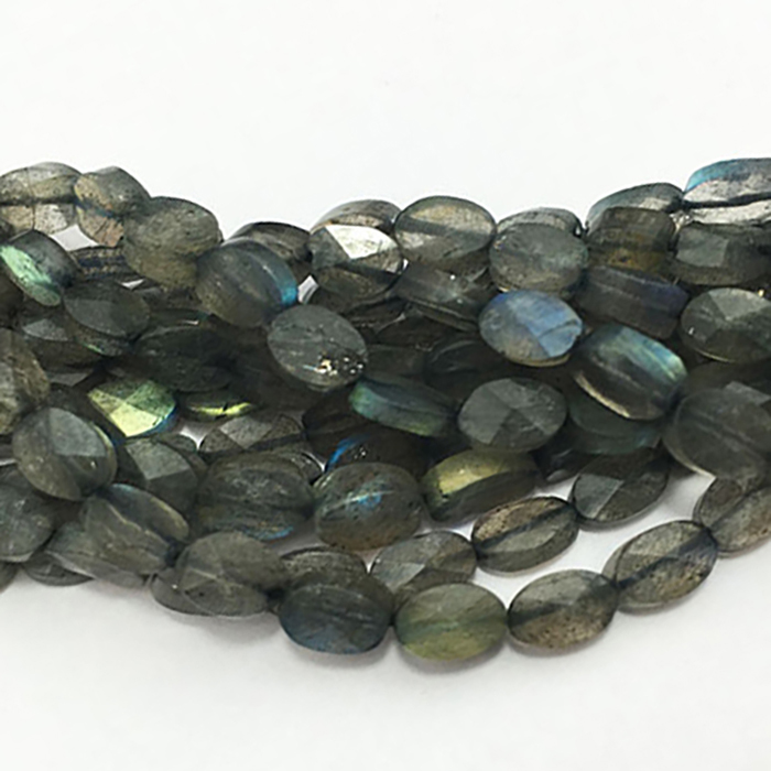 Wholesaler Labradorite Faceted Oval 5Mm To 7Mm Beads