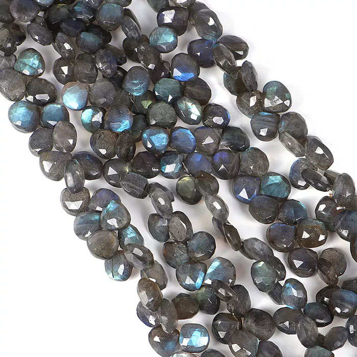 wholesale Labradorean Heart Beads Strands for necklace