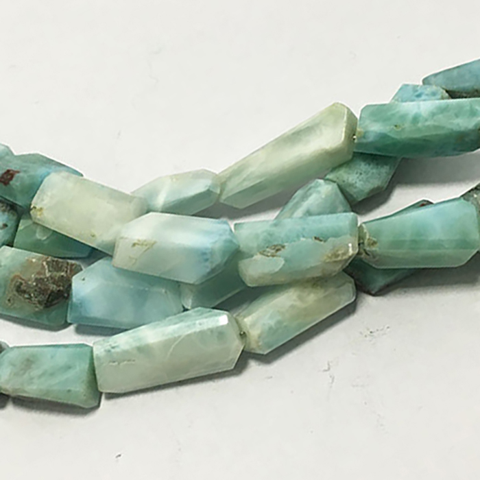 Online Larimar Faceted Tumble 10MM To 12MM