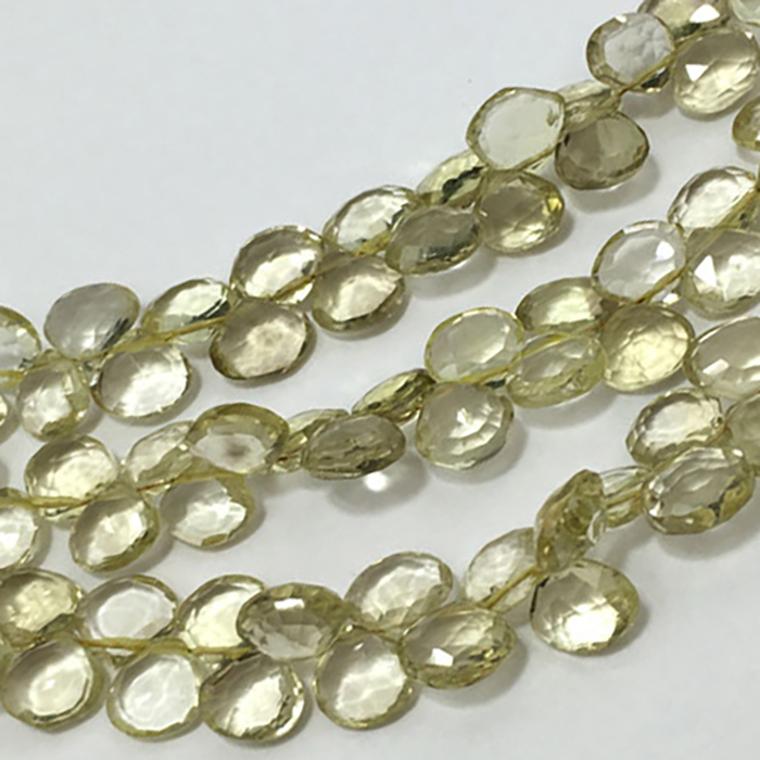 Exporter Lemon Quartz Faceted Hearts 7MM TO 8MM Beads
