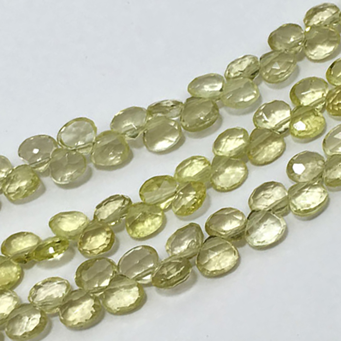 Best Buy Lemon Quartz Faceted Hearts Beads