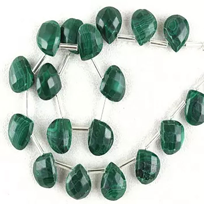 suppliers of Malachite Faceted Beads Strands at best price