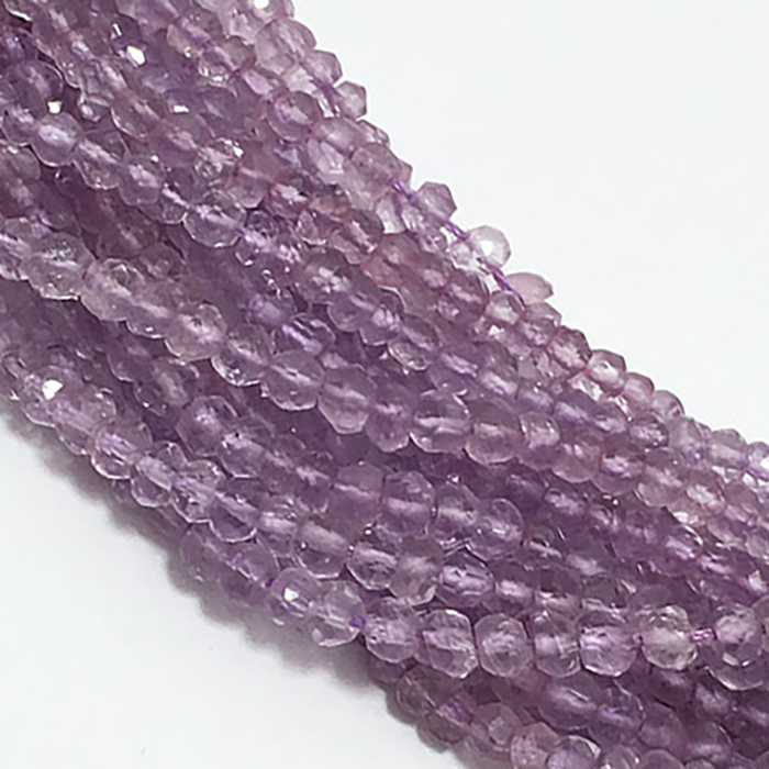 buy online Pink Amethyst Rendell Beads Strand manufcturer
