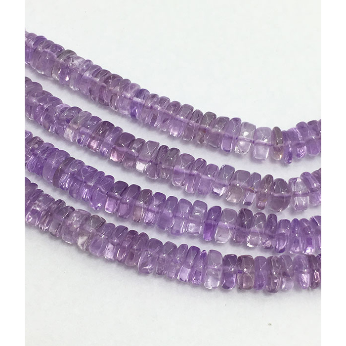 world wide Pink Amethyst Tyre (Wheel) Beads Strand exporters