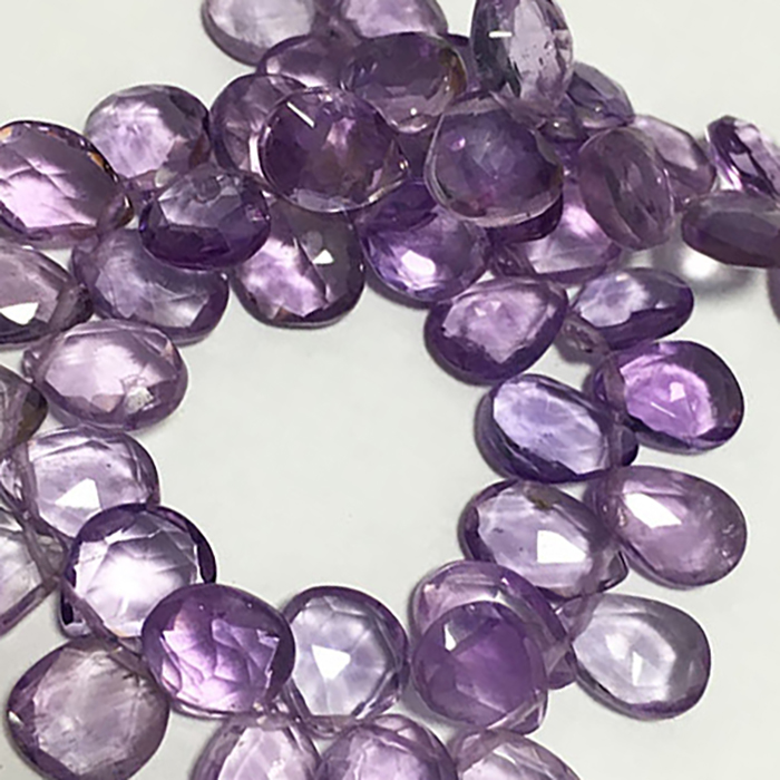 stunning Pink Amethyst Hearts Beads Strand wholesale price