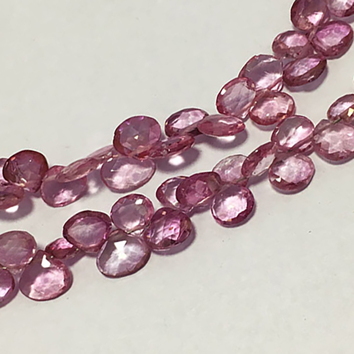 Top Quality Imperial Blue Topaz Faceted Pears Drops Hearts 6MM To 7MM Beads