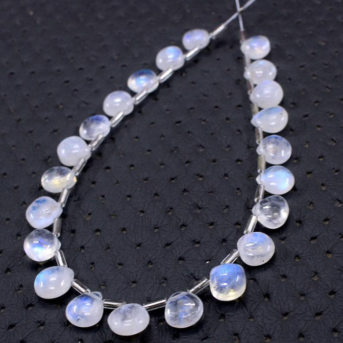 awesome look Rainbow Moonstone Faceted Beads Strands mala