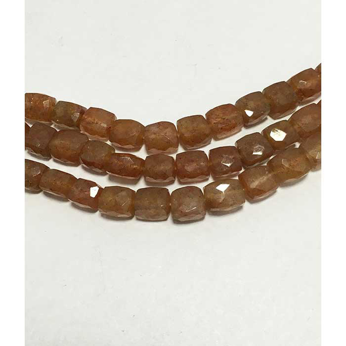 Online Ready Stock Red Aventurine Faceted Box and Bricks 6mm to 7mm Beads