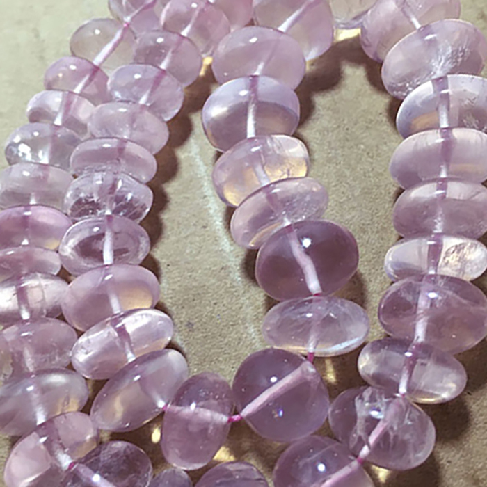 Supplier Rose Quartz Plain Roundel 7MM To 13MM Beads