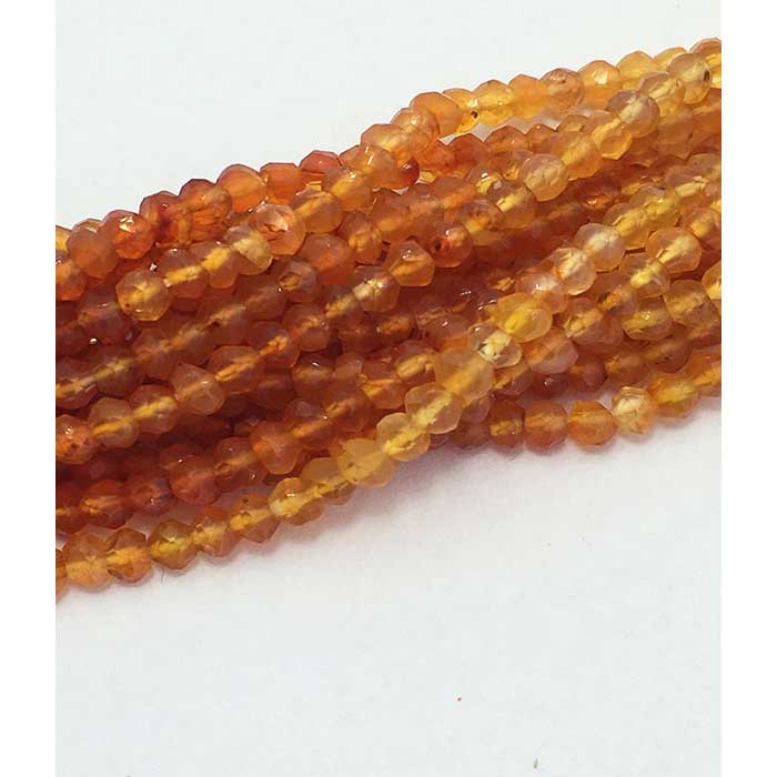 Supplier Shaded Carnelian Faceted Rendell 3mm to 3.5mm Beads