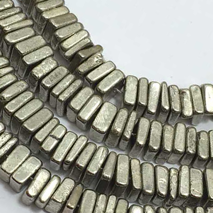 Buy Best Silver Pyrite Plain Pyrite 5mm to 6mm Beads