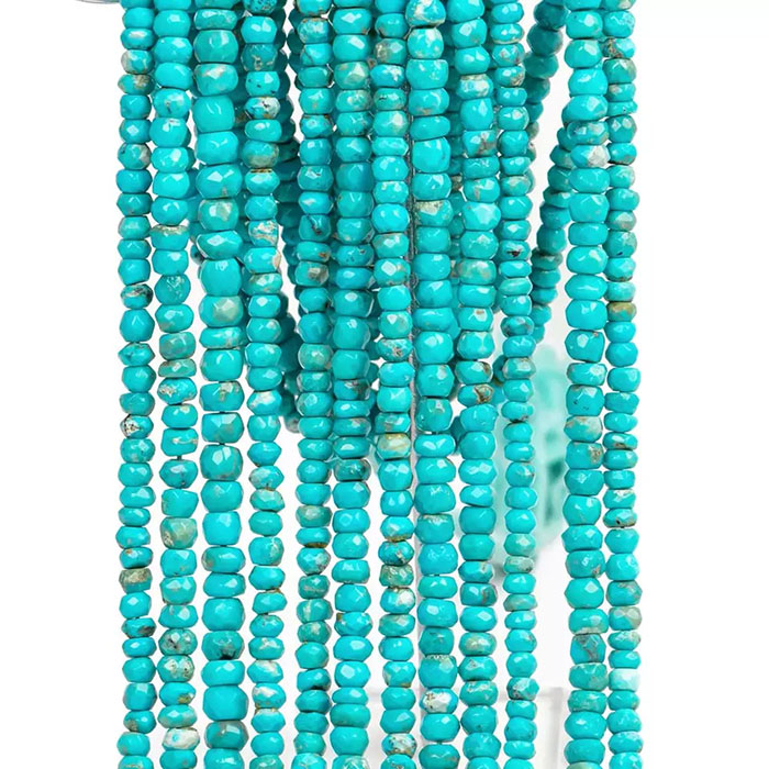 handmade Turquoise Faceted Beads Strands Huge selections