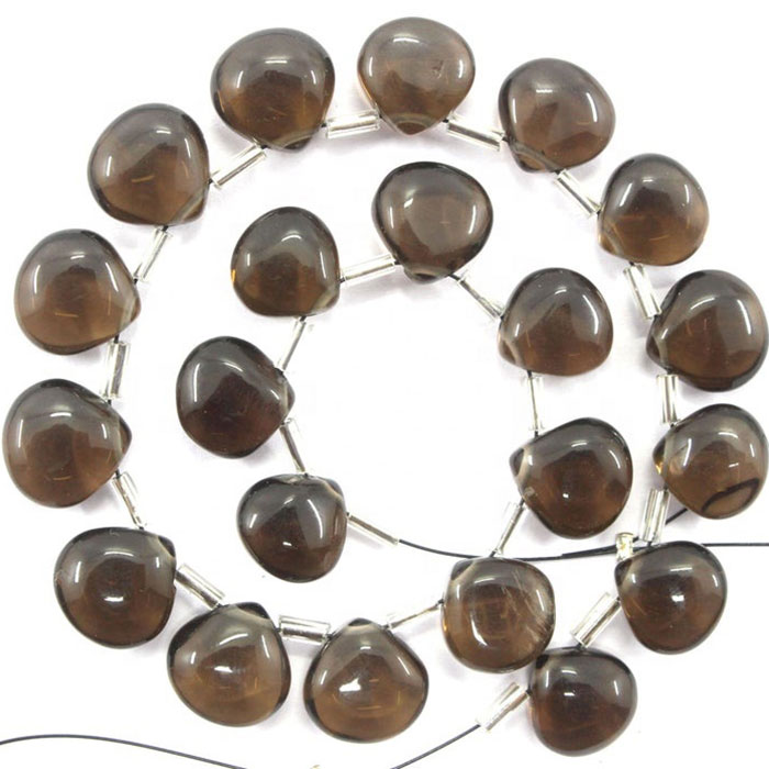 stunning Smoky Quartz Plain Beads Strands wholesale price