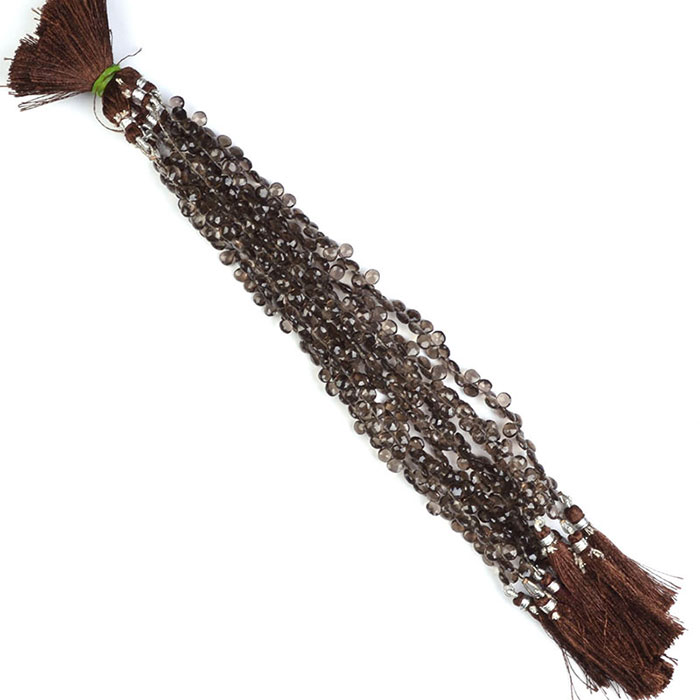 high quality Smoky Quartz Faceted Beads Strands for jewellery
