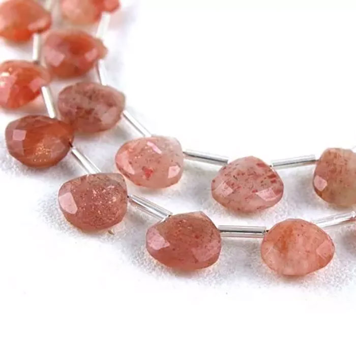 online selection of Sunstone Faceted Beads Strands for mala