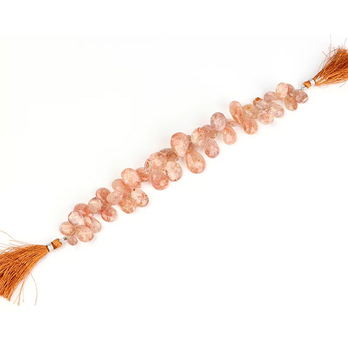 manufacturer of Sunstone Faceted Beads Strands for jewellery