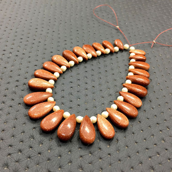 best buy Sunstone Plain Beads Strands for necklace