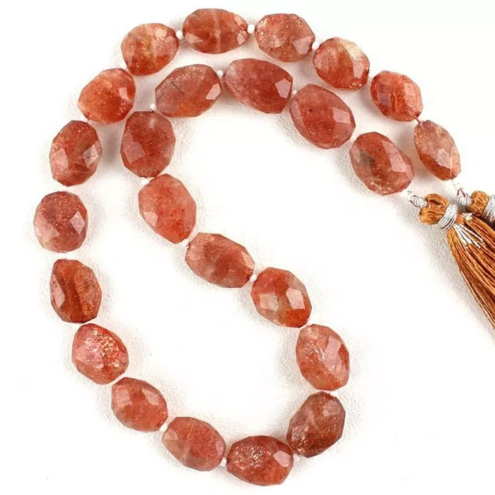 stunning Sunstone Faceted Beads Strands wholesale price