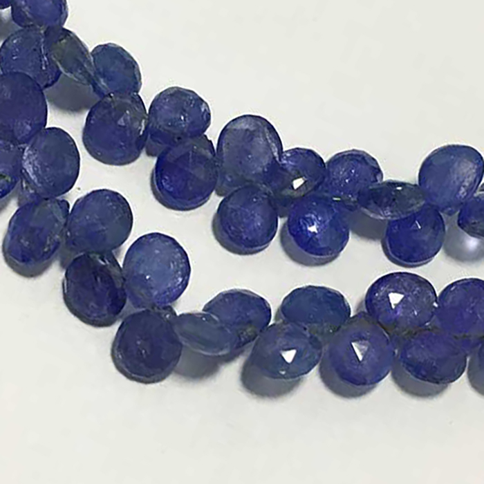 Best Buy Tanzanite Faceted Hearts 5.5mm to 6mm Beads