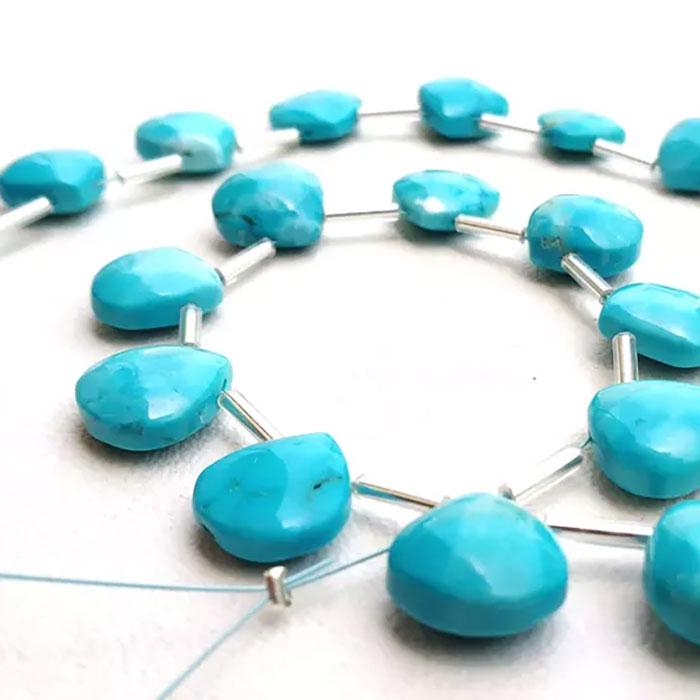 online selection of Turquoise Plain Beads Strands for mala