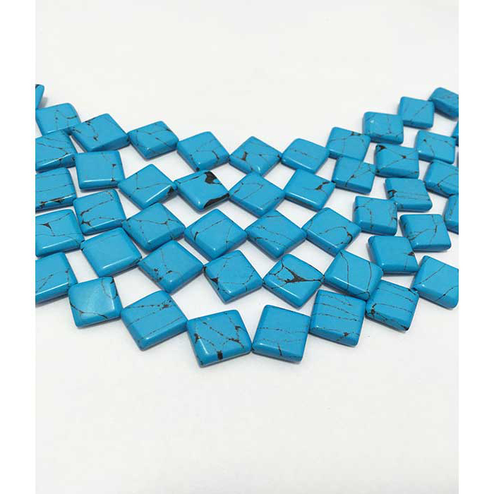 Best Buy Turquoise Plain Kite 12MM To 14MM Beads